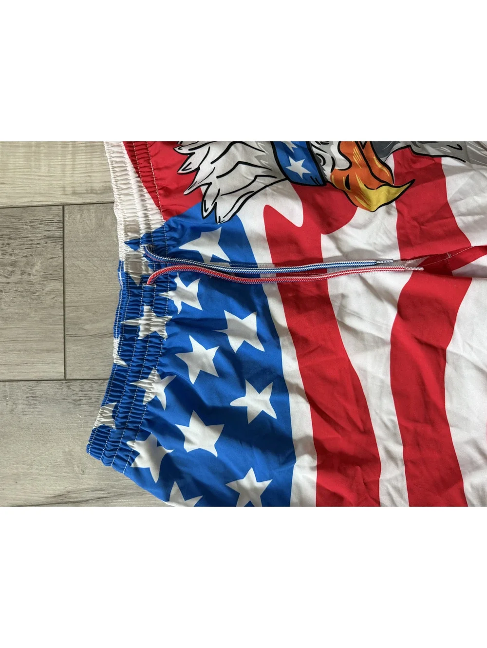 Chubbies The Eagle Scouts Patriotic American Flag Classic Lined Swim Trunk Large